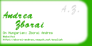 andrea zborai business card